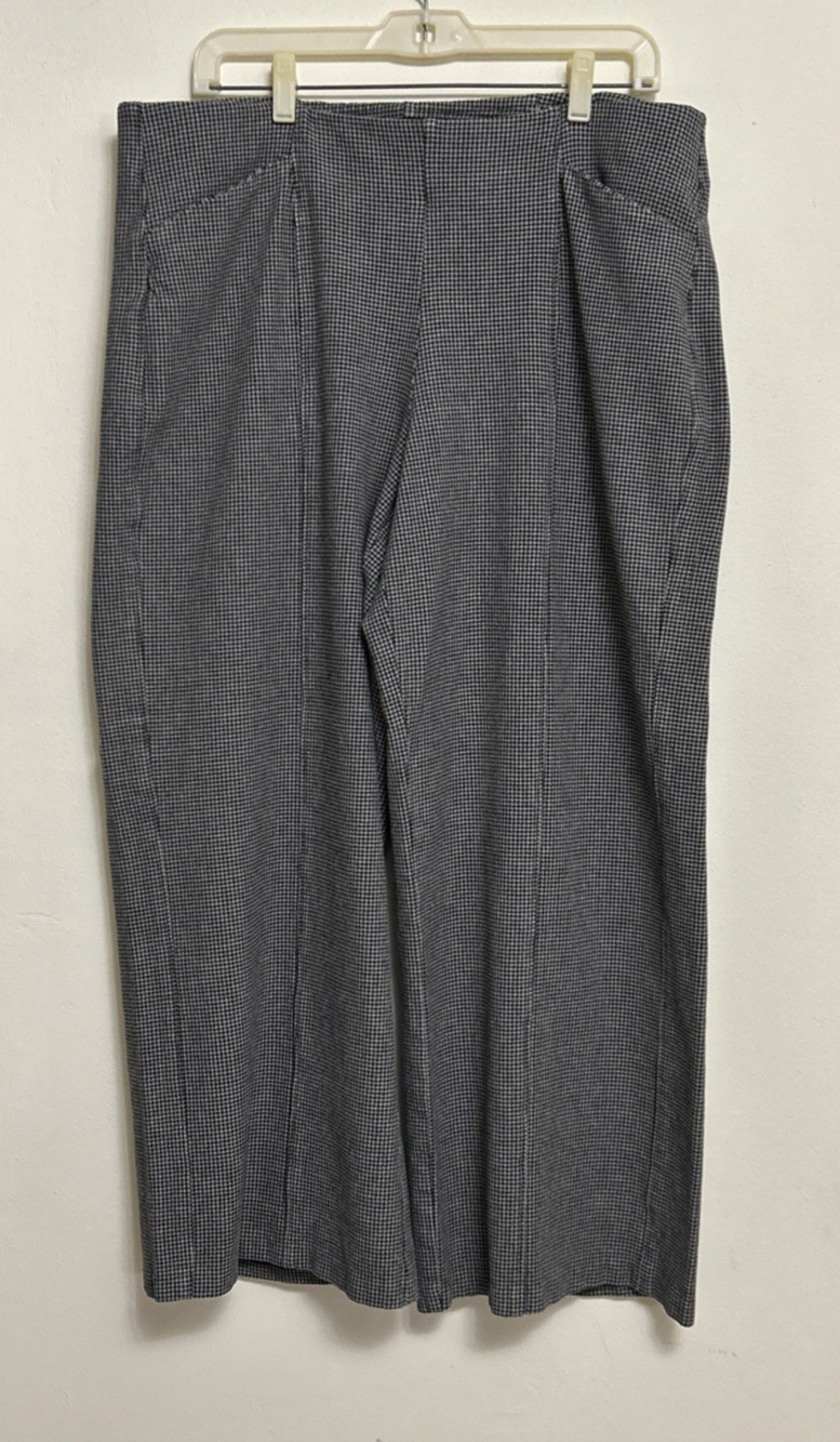 Old Navy Pixie Wide-Leg Pants Womens XL Knit Stretch Pull-On Houndstooth